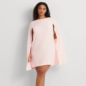 Ralph Lauren - Elegant Pink Cape Dress